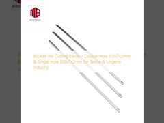 801439 IX6 재단 칼날 – 310x7x2mm 이중 구멍 & 308x7x2mm 단일 구멍, 섬유 및 란제리 산업용