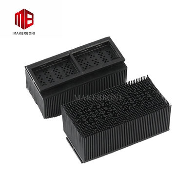 검은색 100*50*42mm 높이 및 정상 나일론 브리스틀 벽돌 YIN 자동 절단기 위한 절단 기계 부품